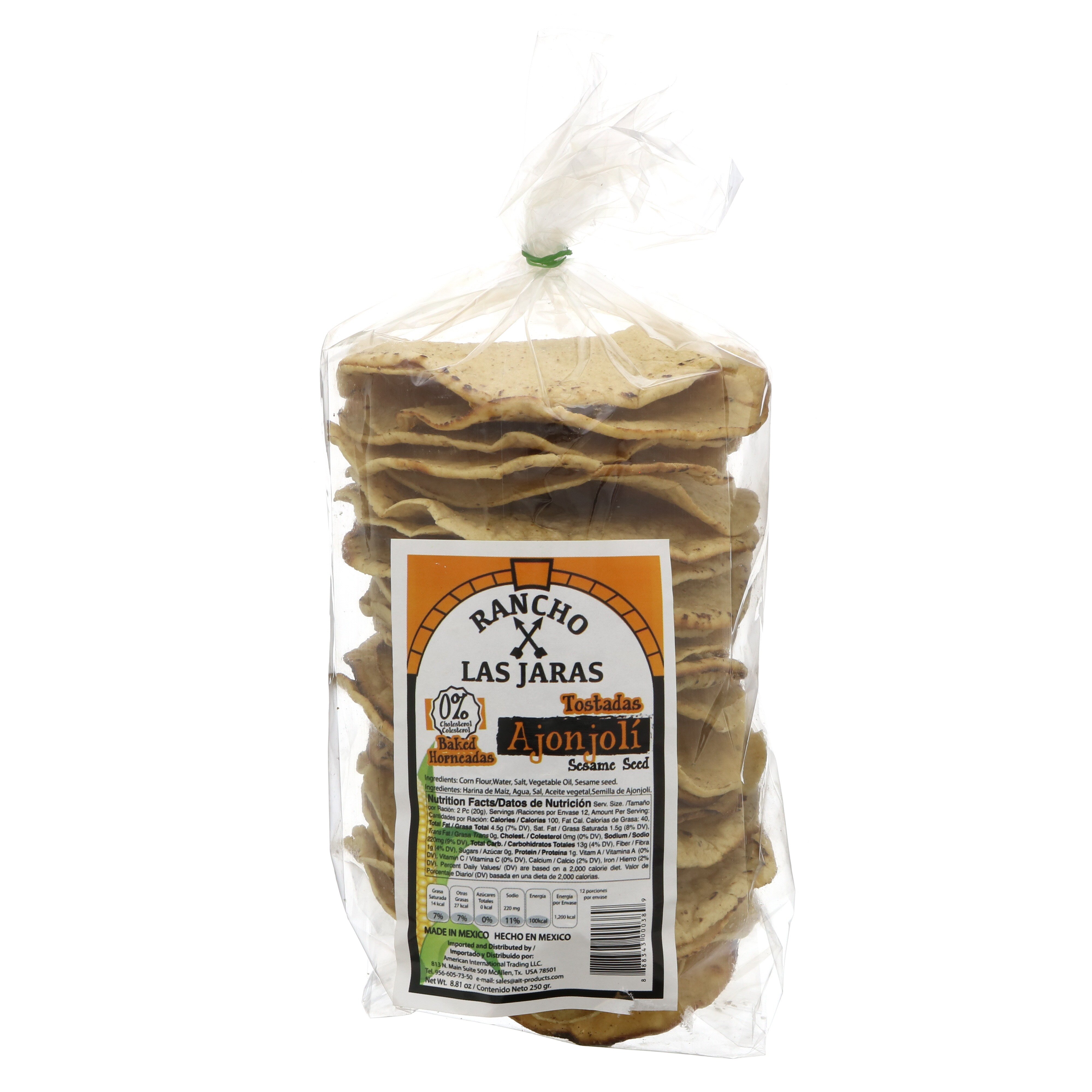 Rancho Las Jaras Ajonjoli Tostadas Horneadas Shop Tortillas at HEB
