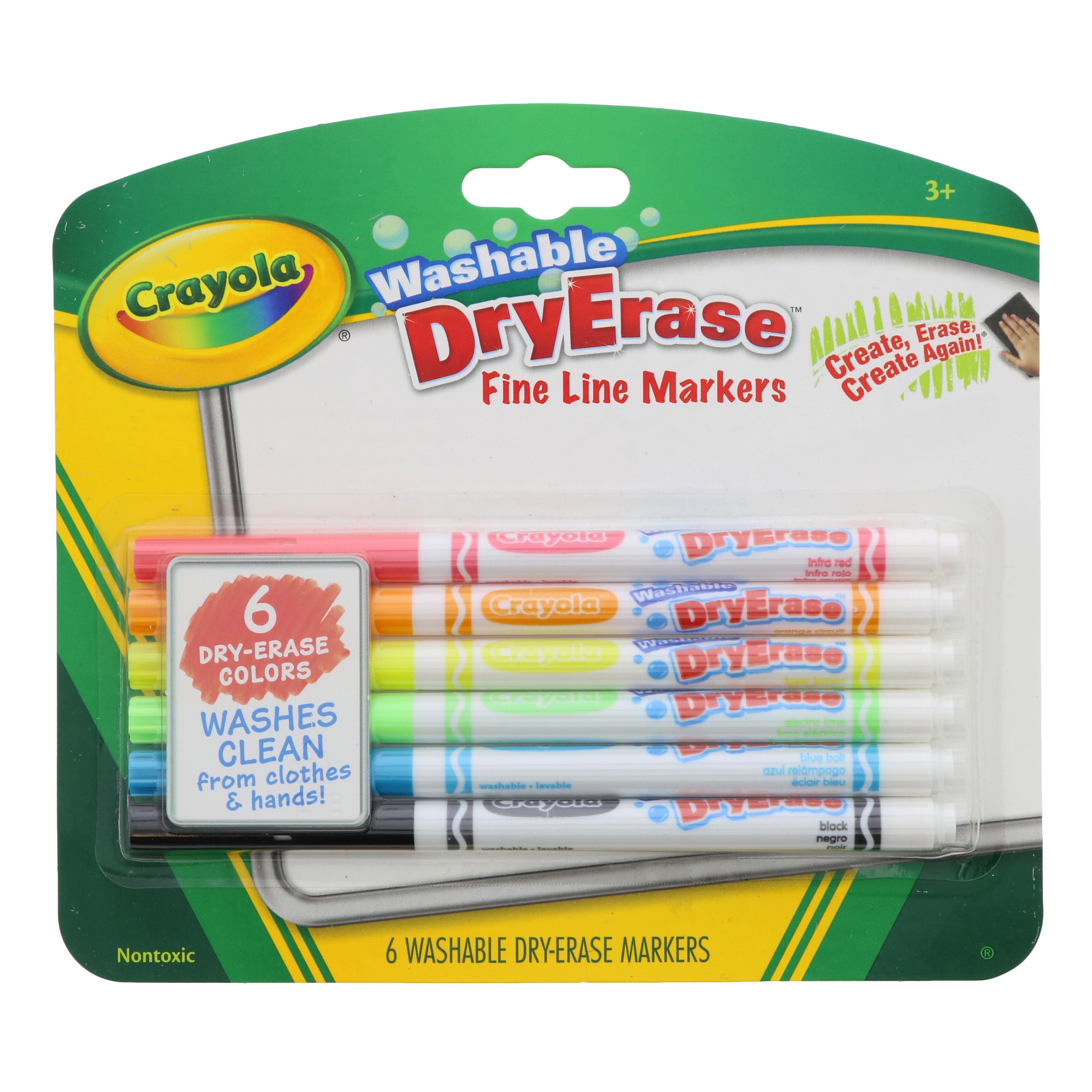 Crayola Washable Dry Erase Markers Shop Markers at HEB