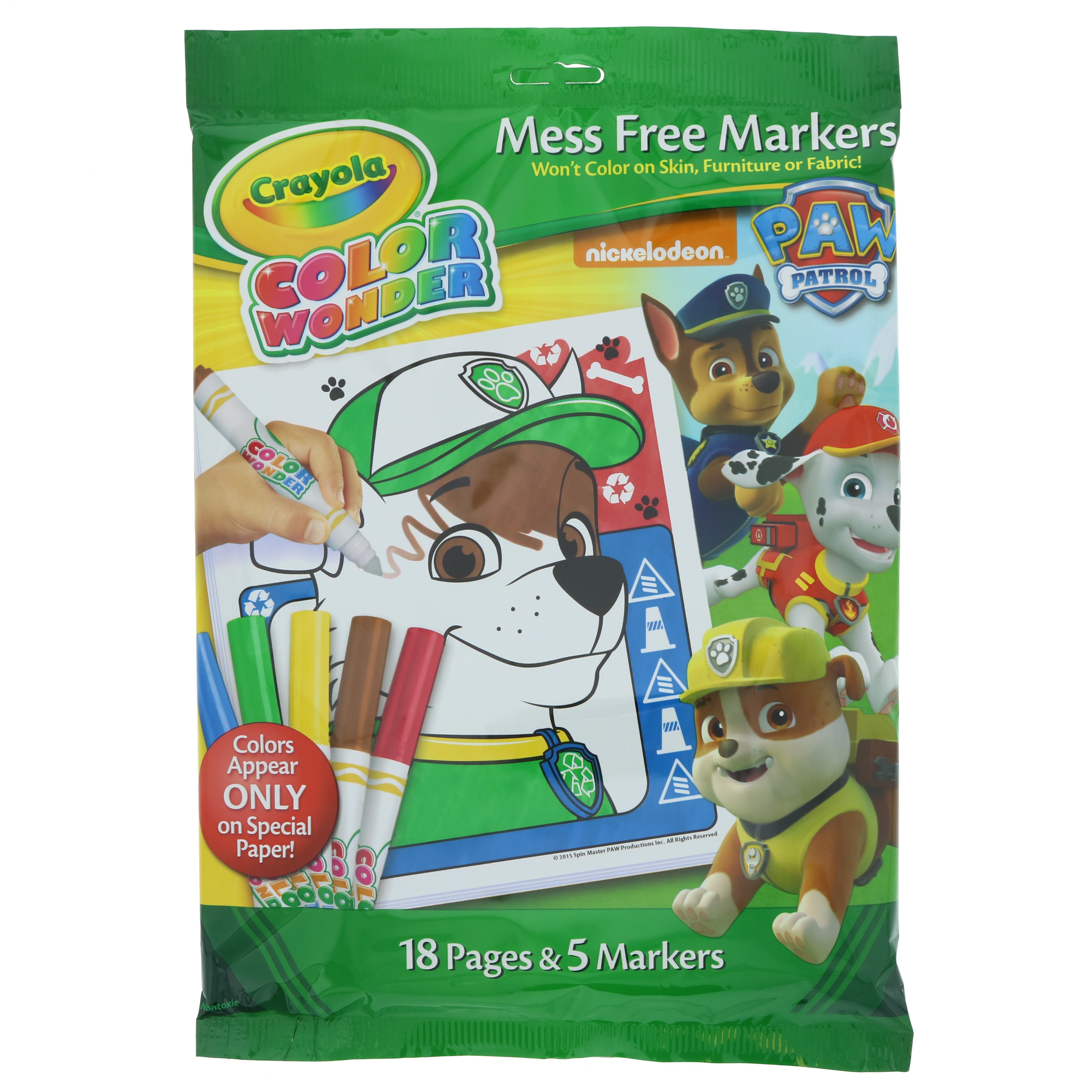 Crayola Color Wonder Paw Patrol Mess Free Coloring Activity Pad, Color
