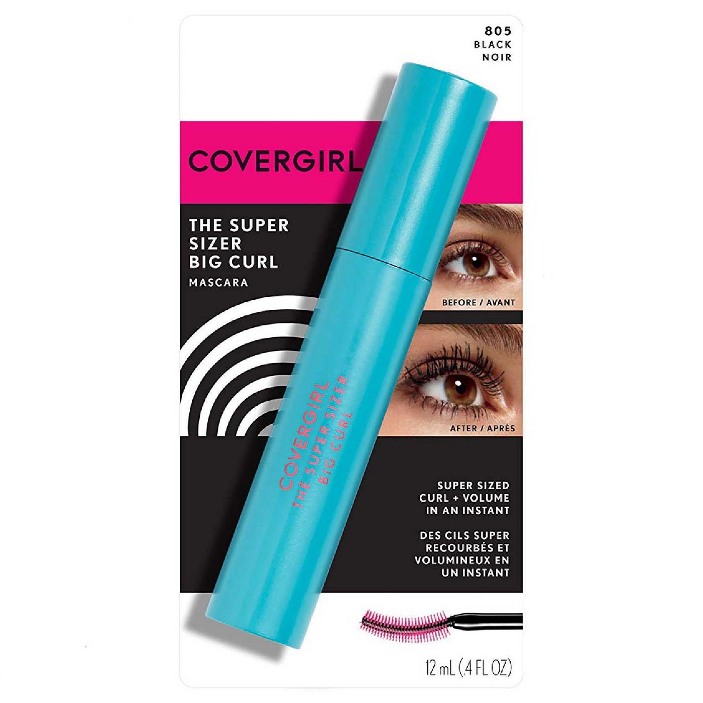 Covergirl Super Sizer Fibers Mascara 805 Black; image 1 of 3