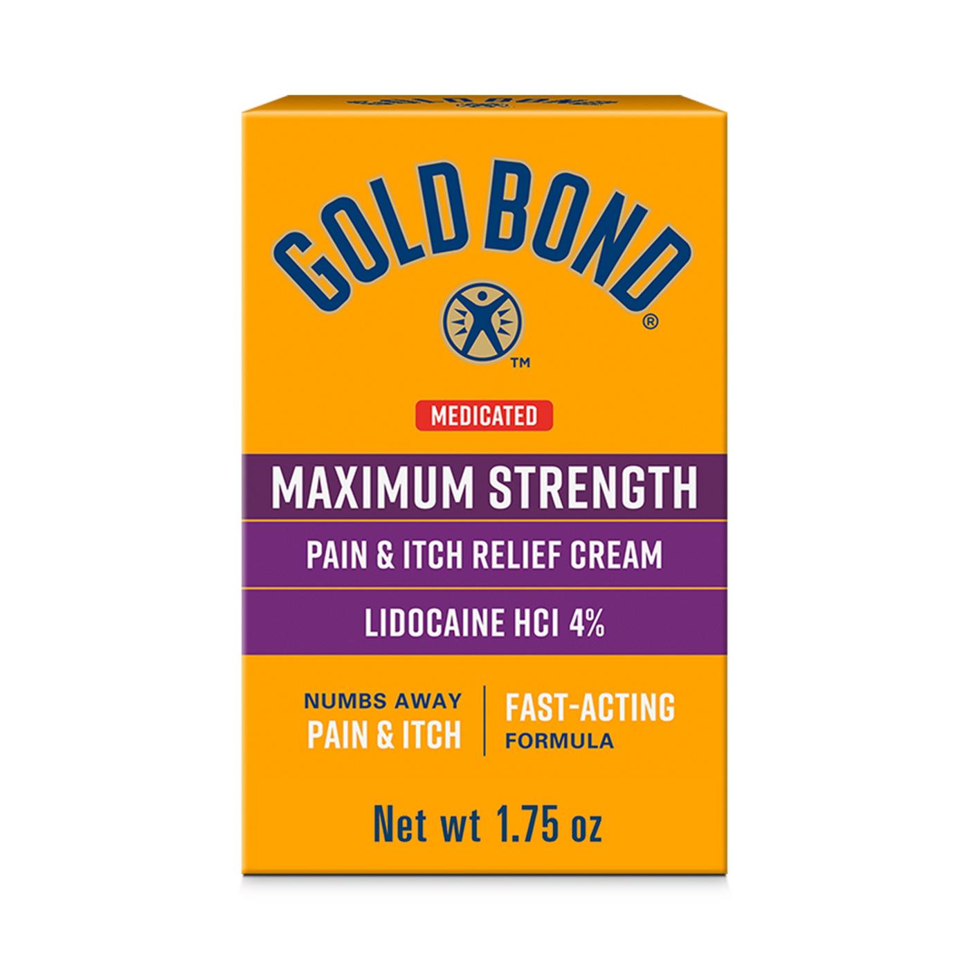Gold Bond Medicated Max Strength Pain & Itch Cream; image 1 of 7
