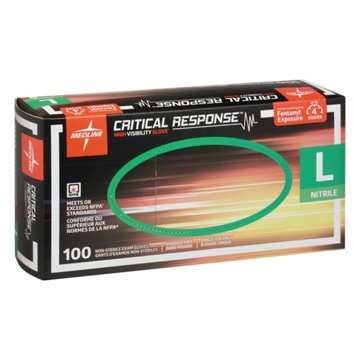 Medline Critical Response Gloves, 100 ct