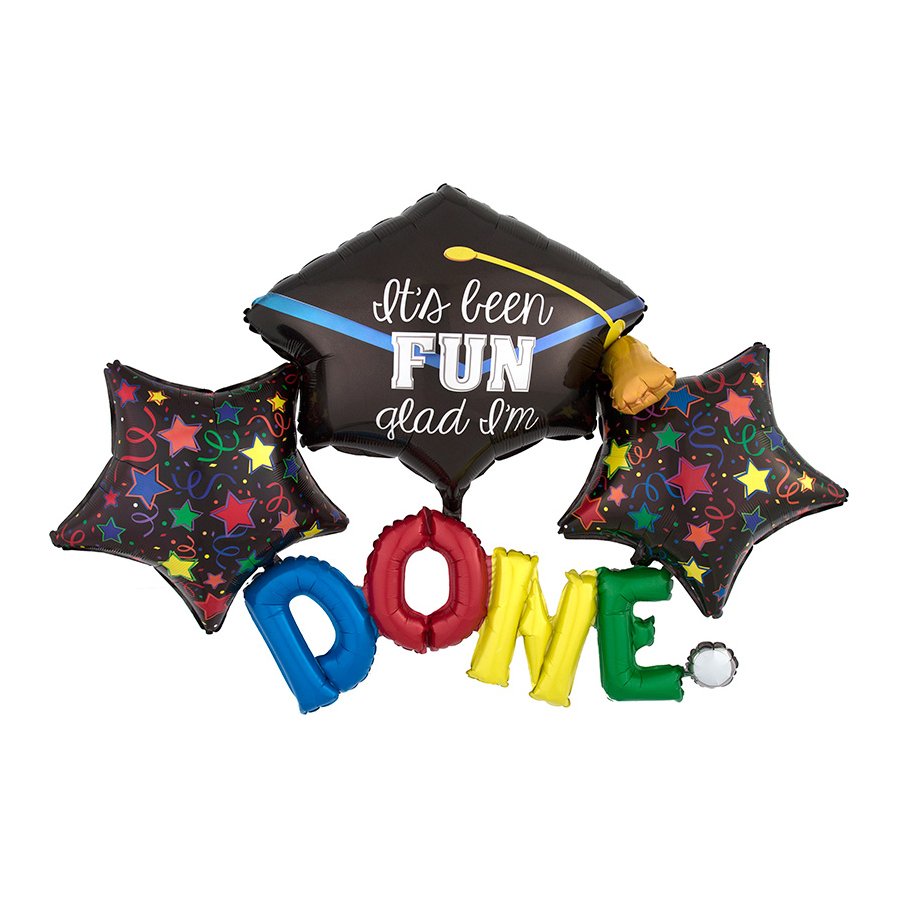 Graduation Floating Done Foil Balloon Shop Balloons at HEB