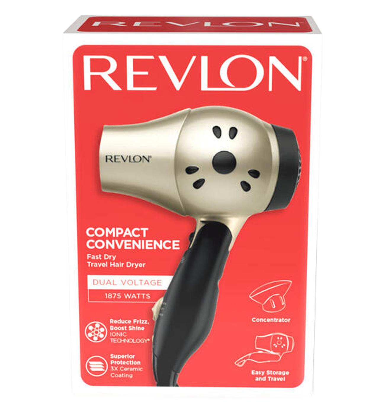 Revlon Compact Travel Hair Dryer; image 1 of 3