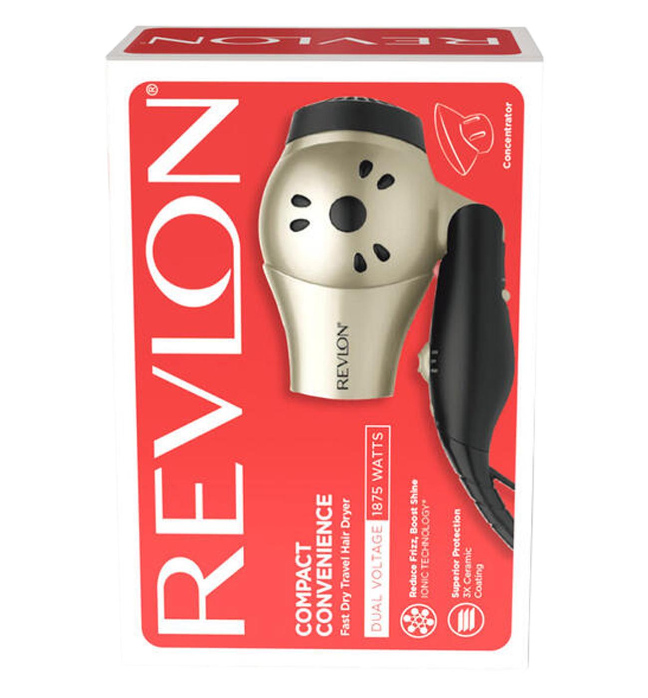 Revlon Compact Travel Hair Dryer; image 3 of 3