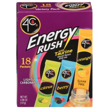 4C Energy Rush with Taurine Totally Light 2 Go Variety Pack