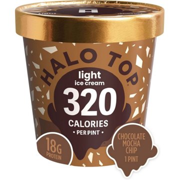 Halo Top 18g Protein Light Ice Cream - Chocolate Mocha Chip