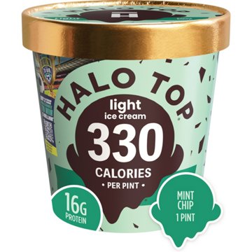 Halo Top 16g Protein Light Ice Cream - Mint Chip