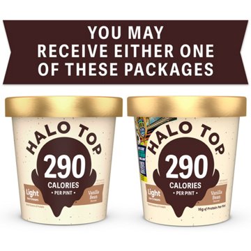 Halo Top 16g Protein Light Ice Cream - Vanilla Bean
