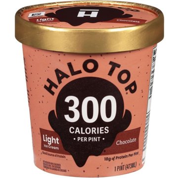 Halo Top 18g Protein Light Ice Cream - Chocolate