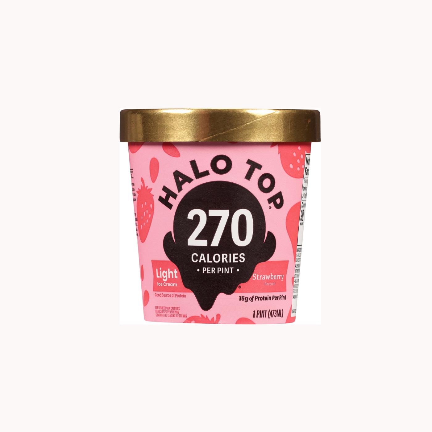 Halo Top 15g Protein Light Ice Cream - Strawberry; image 1 of 2