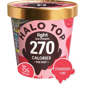 Halo Top 15g Protein Light Ice Cream - Strawberry
