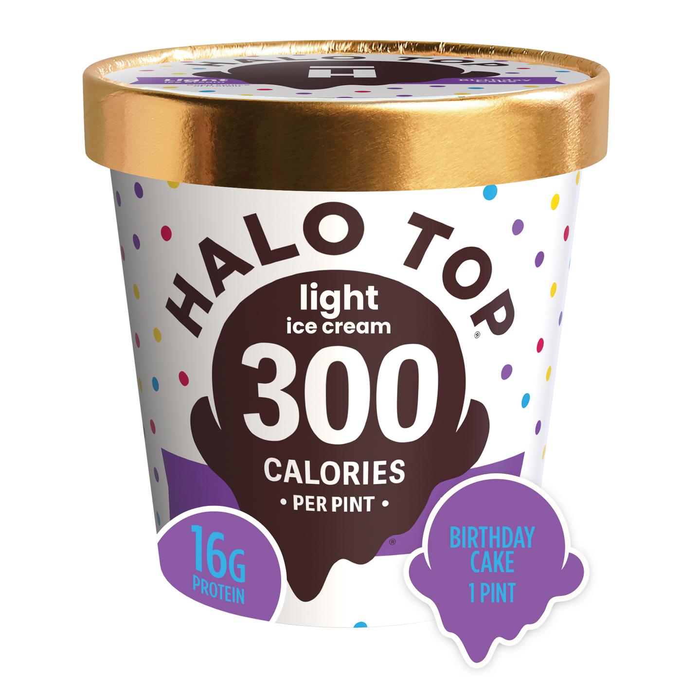 Halo Top 16g Protein Light Ice Cream - Birthday Cake; image 1 of 6