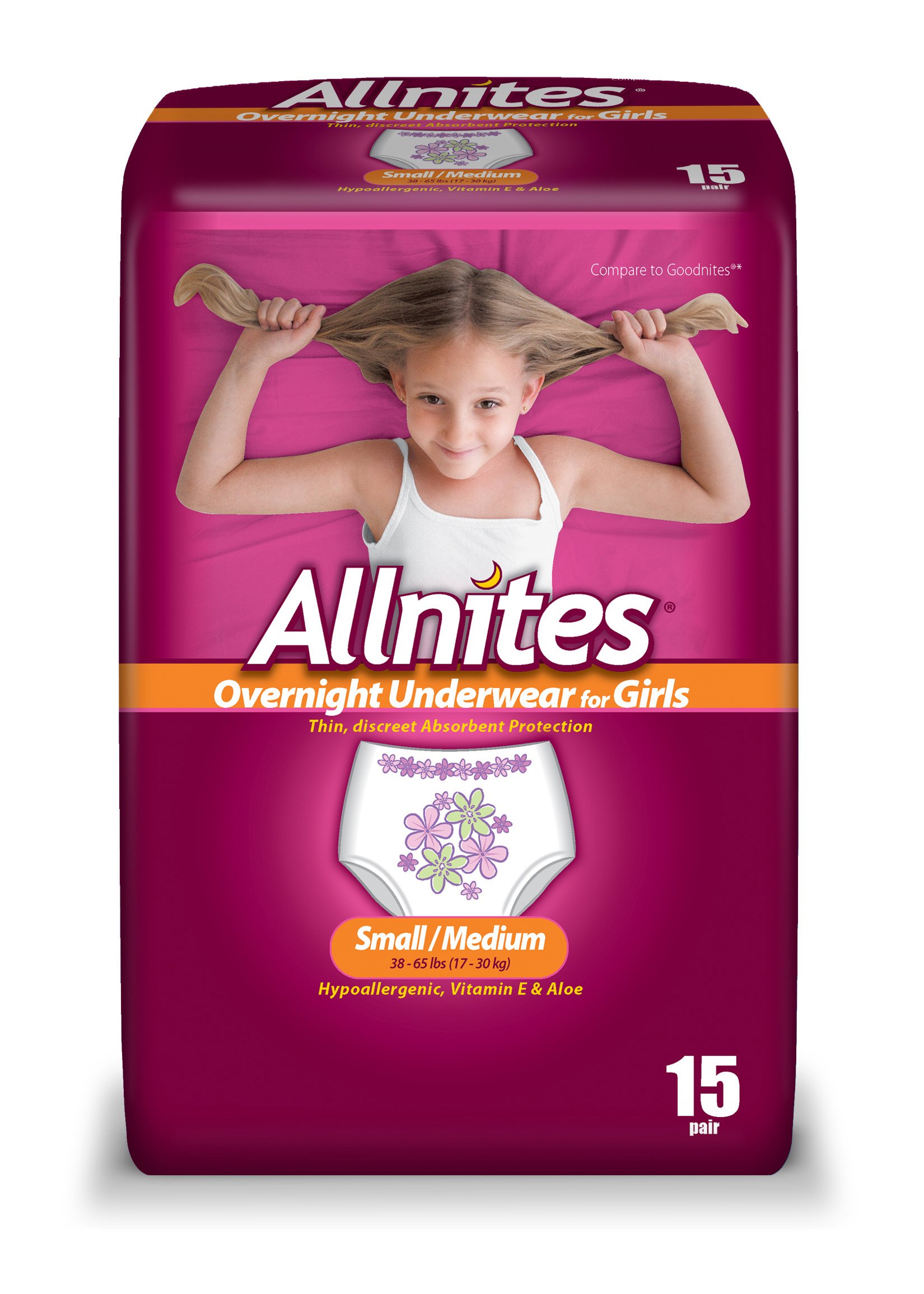 Goodnites Overnight Underwear for Girls - S/M - Shop Training Pants at H-E-B