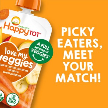 Happy Tot Organics Love My Veggies Stage 4 Carrot Banana Mango & Sweet