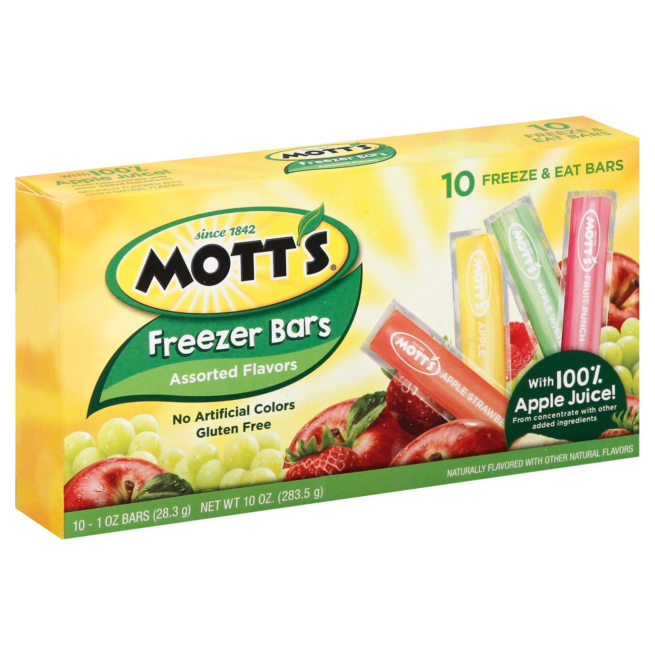 Mott's 100 Juice Freezer Bars, Assorted Flavors Shop Bars & Pops at