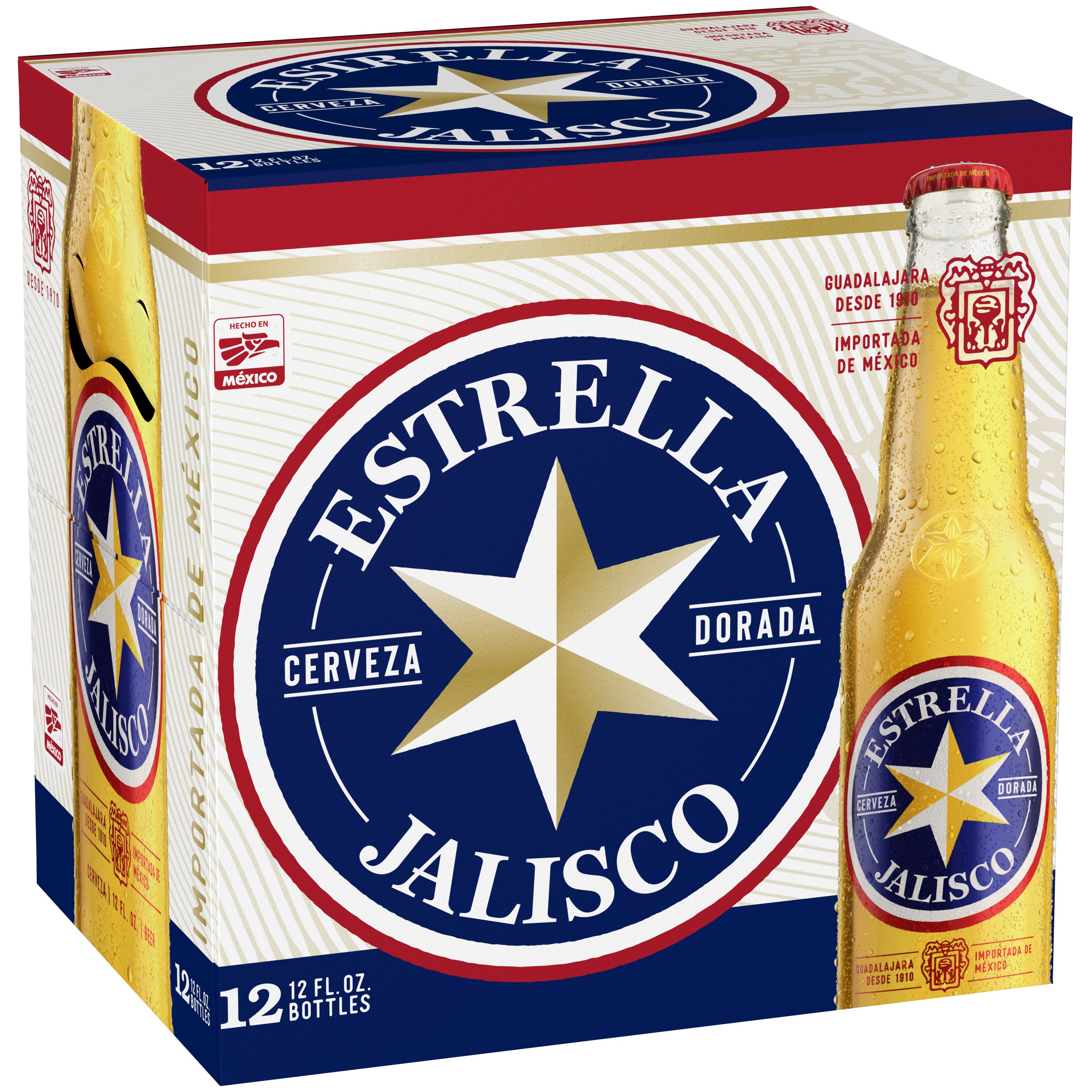 Estrella Jalisco Mexican Beer Bottles, 12 pack, 12 oz