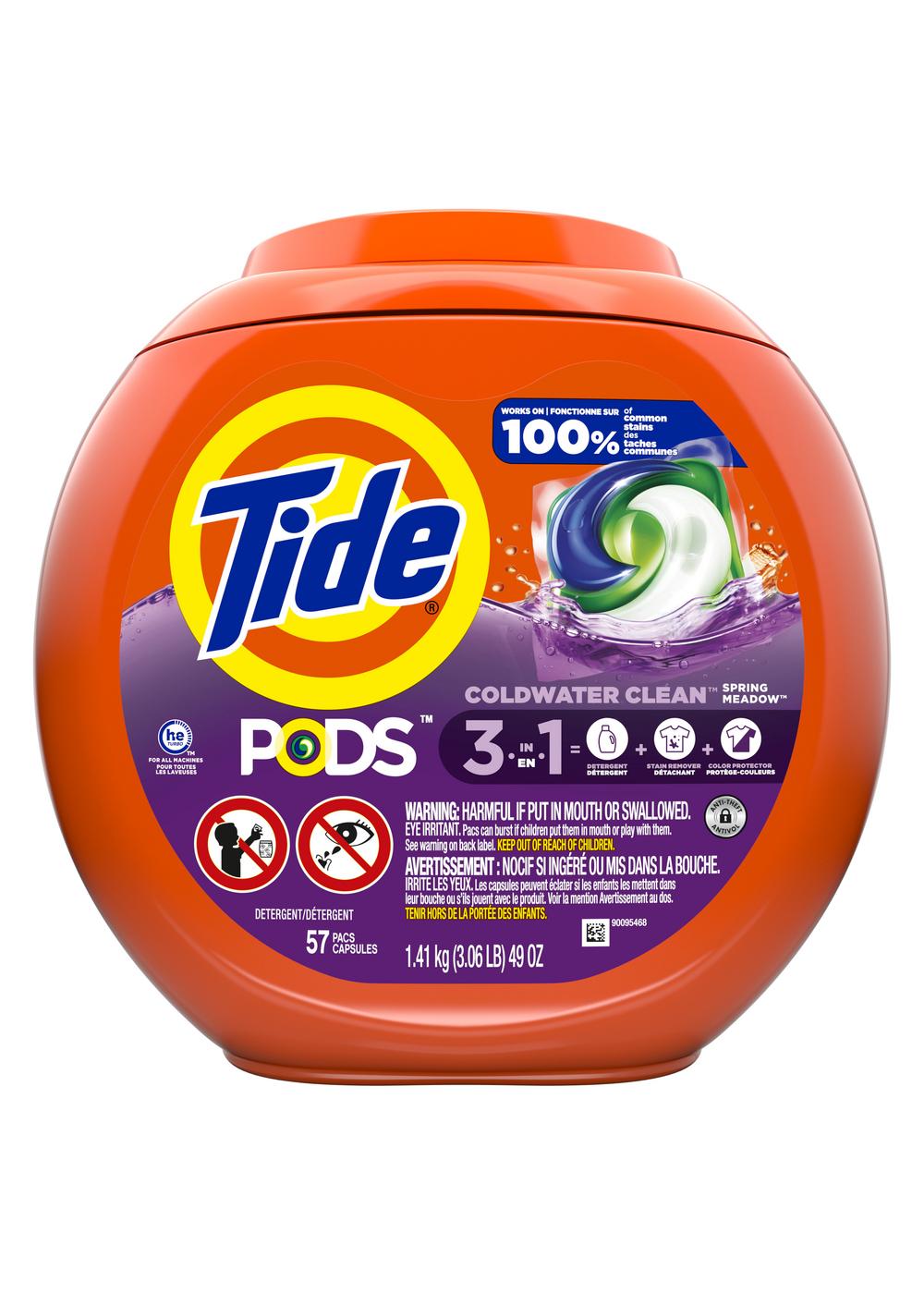 Tide PODS Spring Meadow HE Laundry Detergent Pacs; image 5 of 10