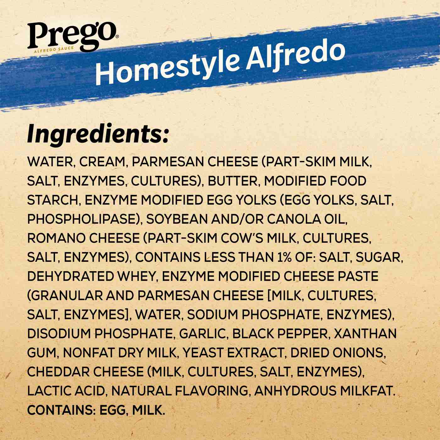 Prego Homestyle Alfredo Pasta Sauce; image 3 of 9