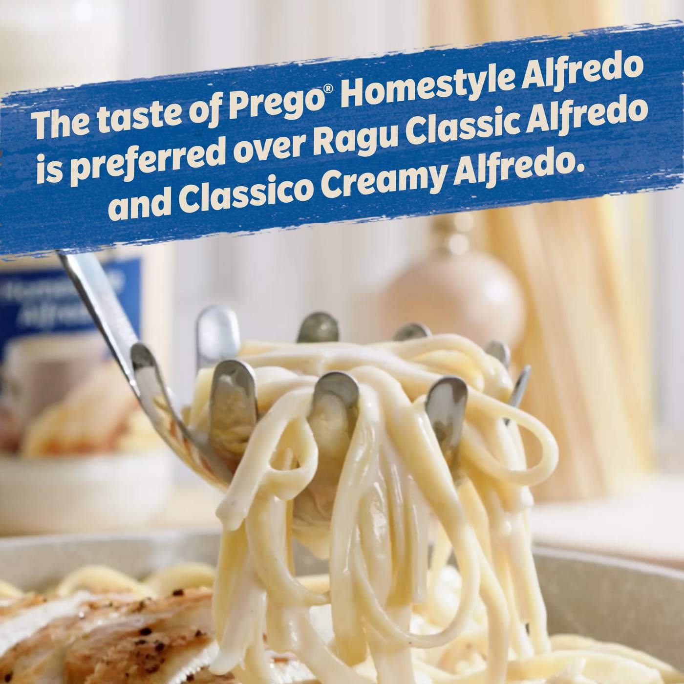 Prego Homestyle Alfredo Pasta Sauce; image 4 of 9