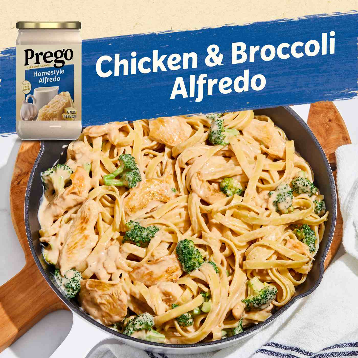 Prego Homestyle Alfredo Pasta Sauce; image 5 of 6
