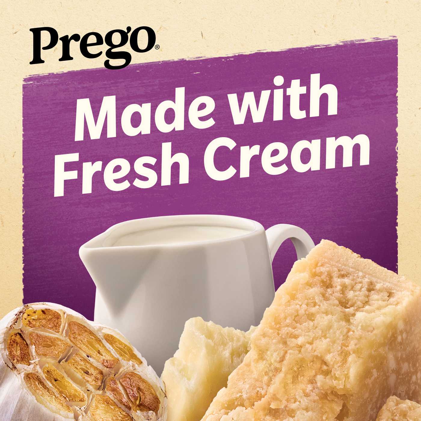 Prego Alfredo Sauce with Roasted Garlic & Parmesan Cheese; image 13 of 15