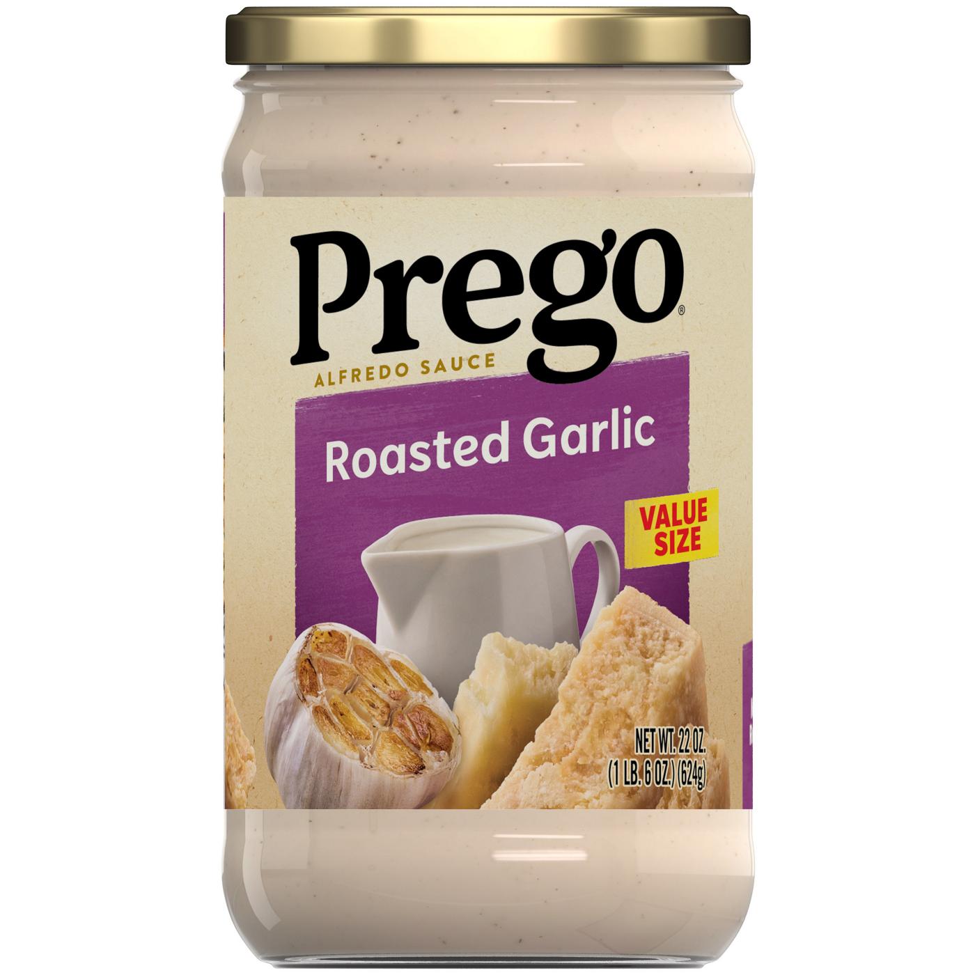 Prego Alfredo Sauce with Roasted Garlic & Parmesan Cheese; image 1 of 15
