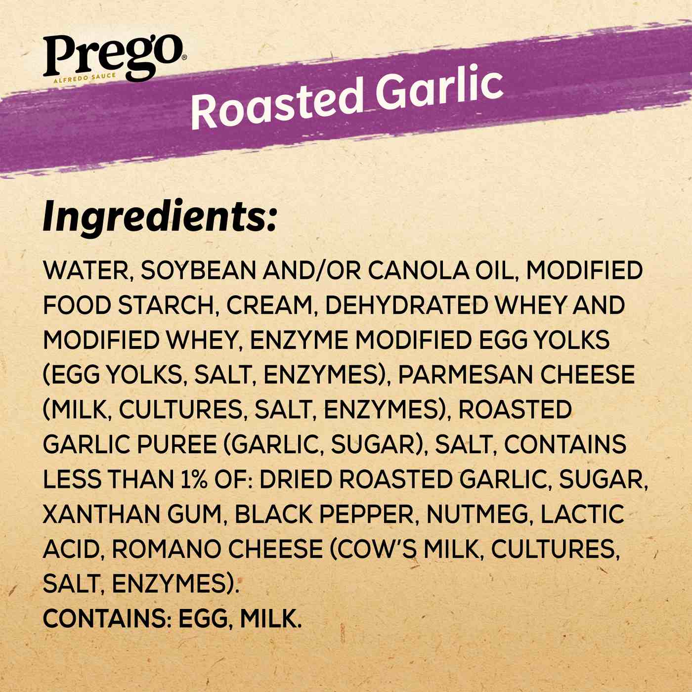 Prego Alfredo Sauce with Roasted Garlic & Parmesan Cheese; image 12 of 16