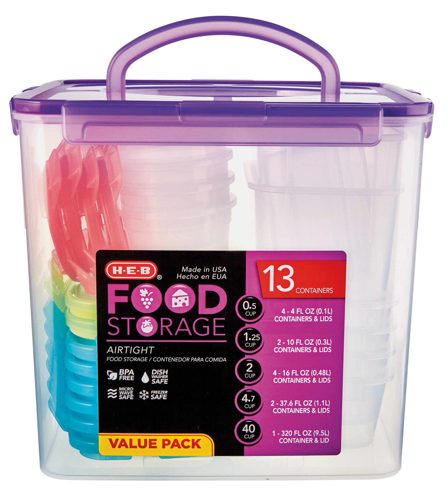 Kitchen & Table by H-E-B Airtight & Leakproof Plastic Food Storage