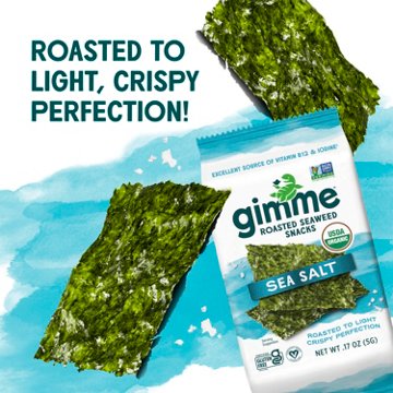 gimme Roasted Seaweed Snacks - Sea Salt