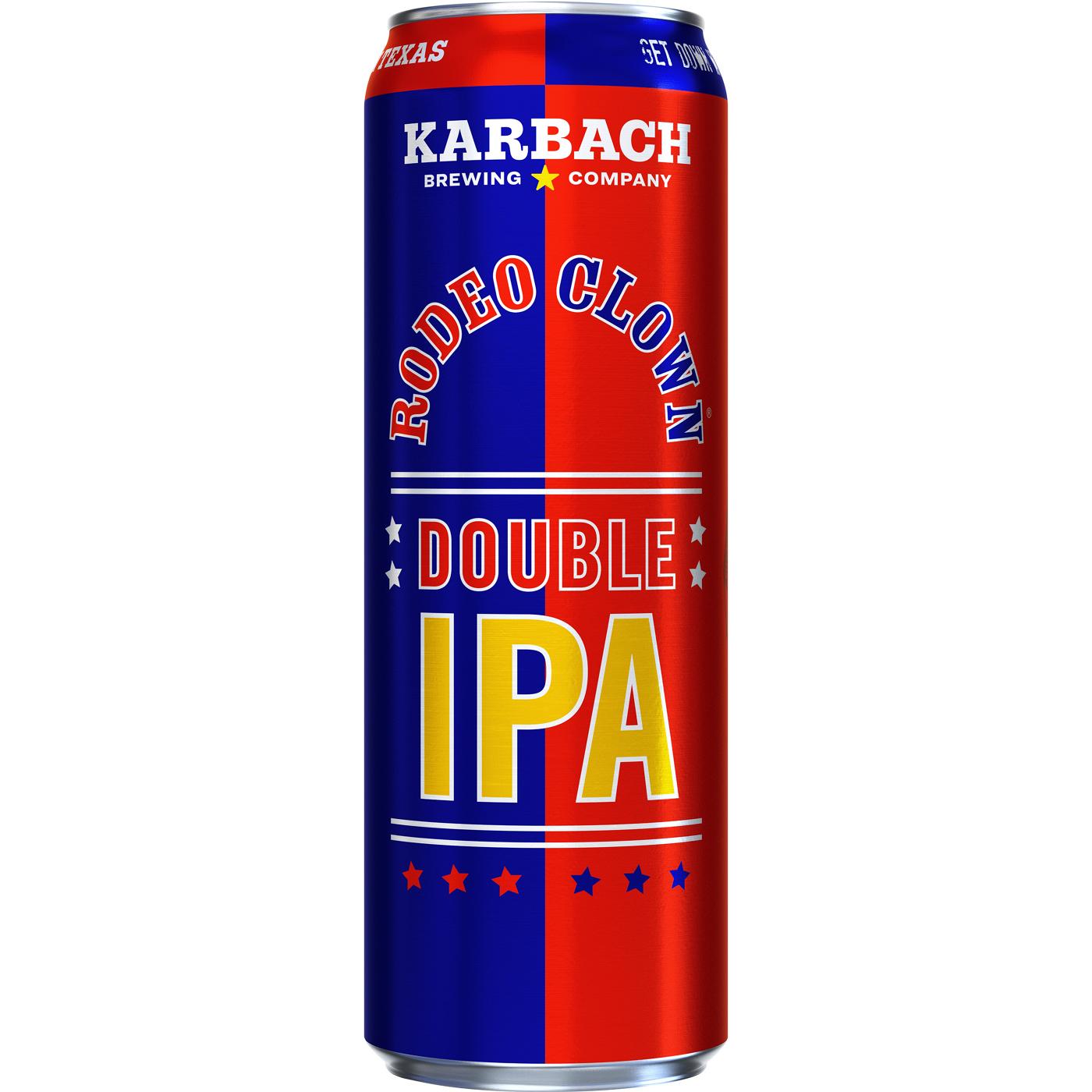 Karbach Rodeo Clown Double IPA Beer Can; image 1 of 2