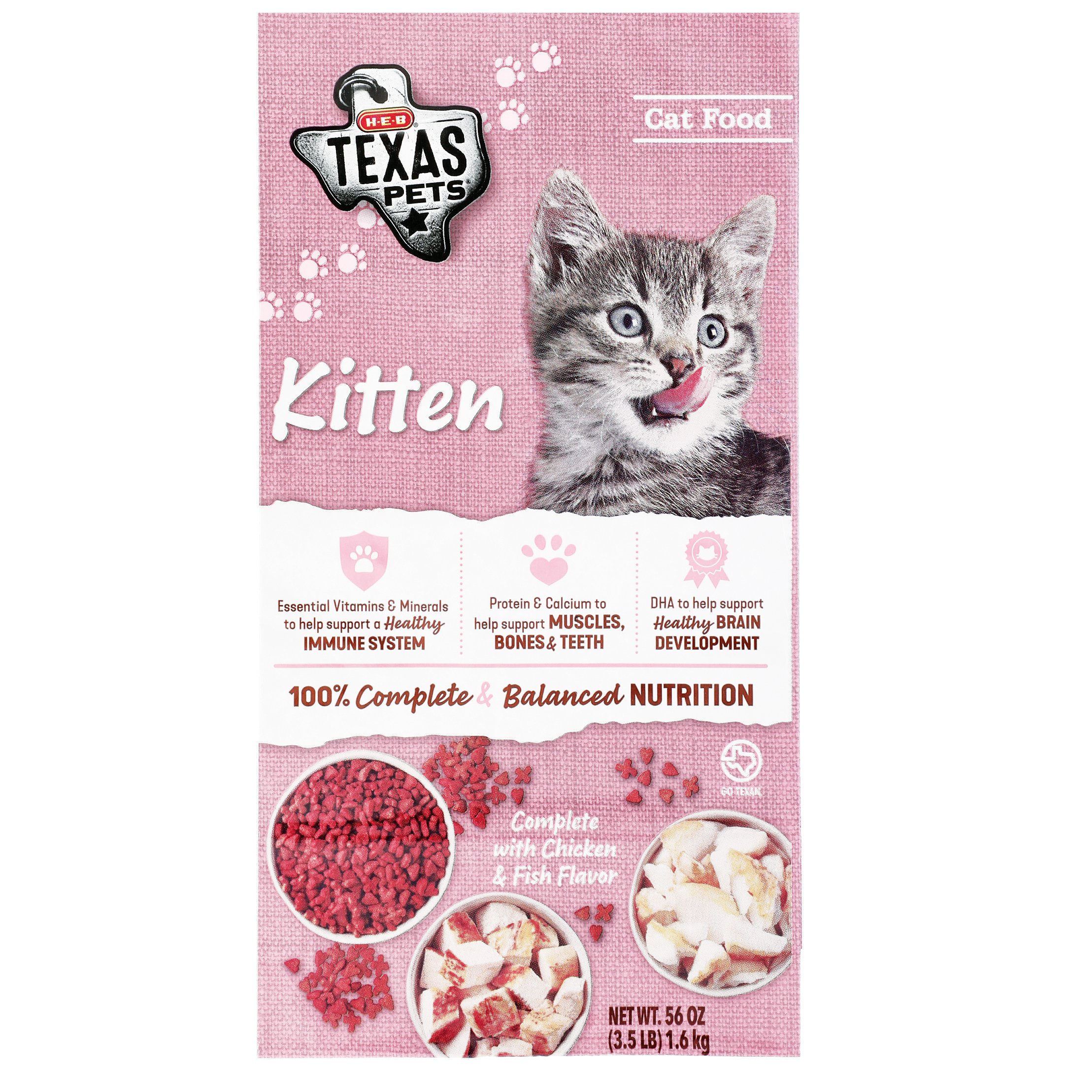 H E B Texas Pets Kitten Formula Dry Cat Food Shop Food at H E B