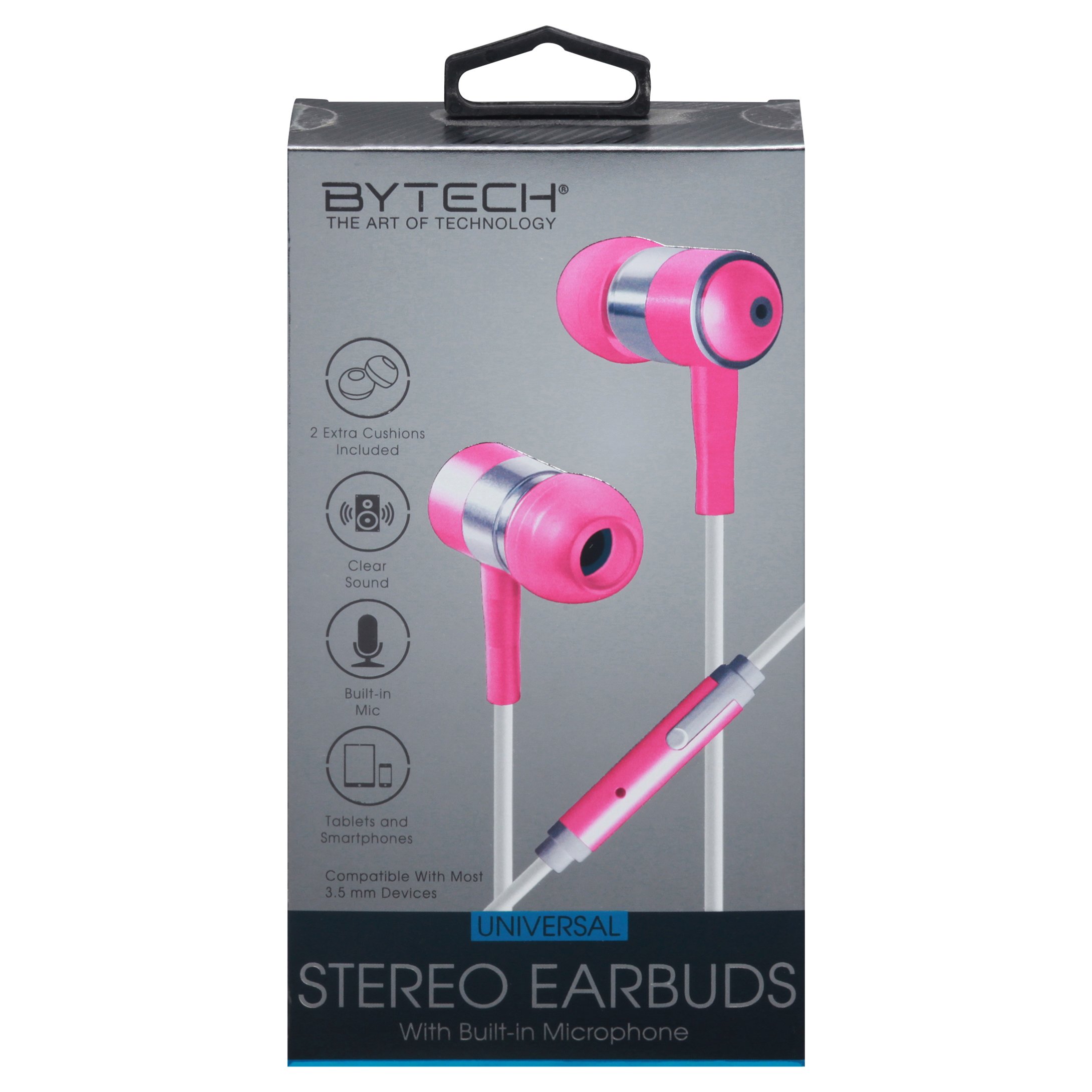 Bytech Headphones With Microphone - Pink - Shop Audio at H-E-B