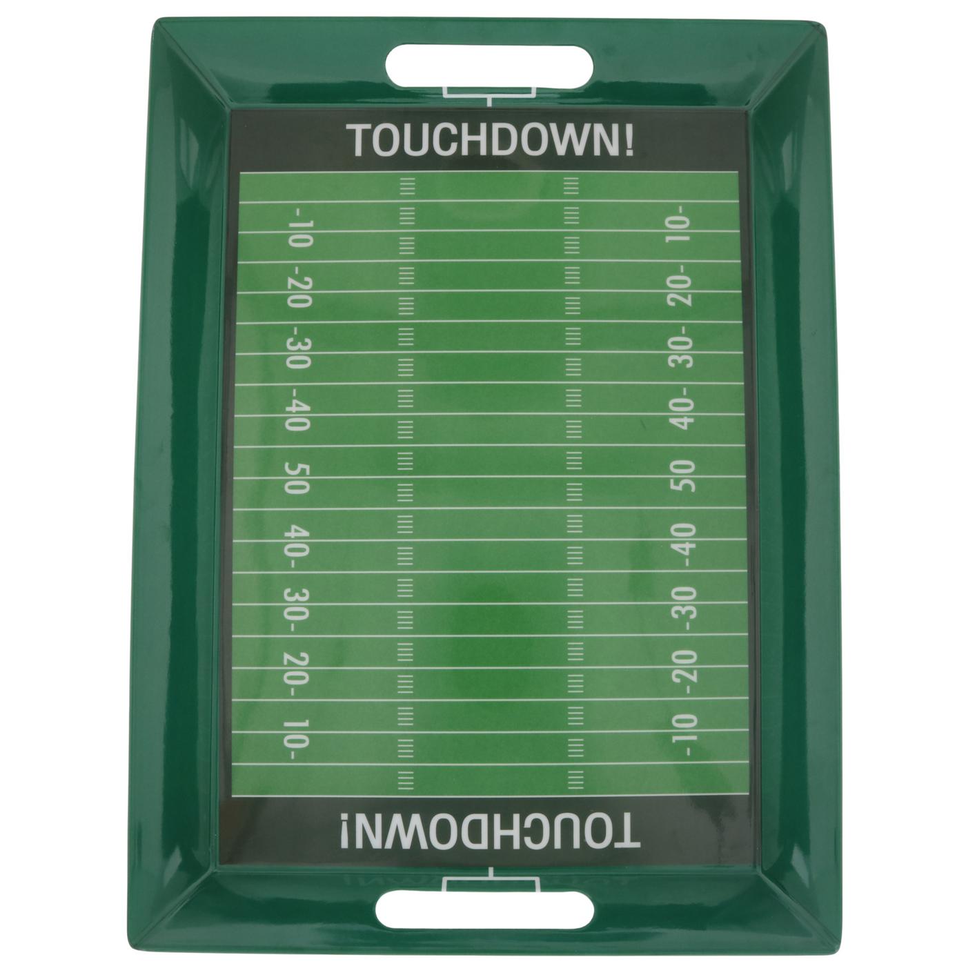 Dining Style Football Melamine Serving Tray; image 1 of 2