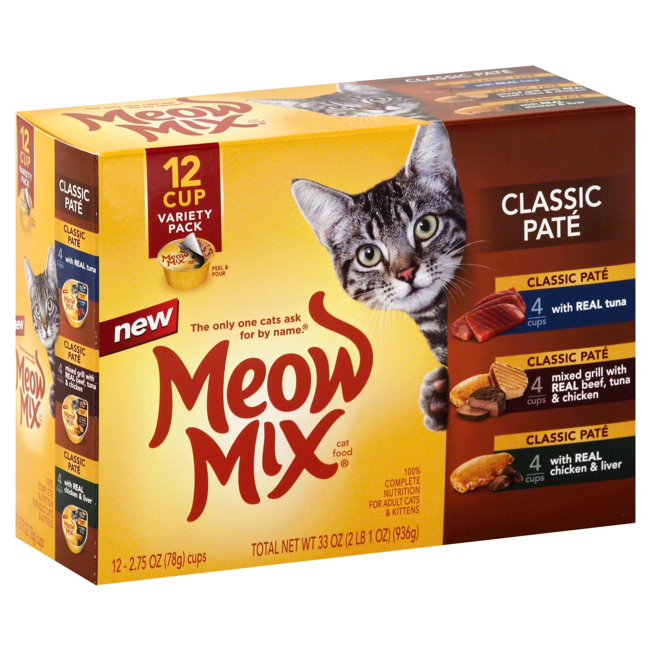 Meow Mix Classic Pate Cat Food Variety Pack Shop Cats at HEB