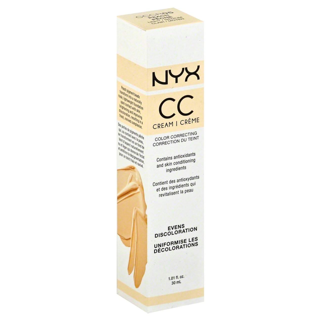 NYX Color Correcting Cream Concealer, Peach Light/Medium Shop Concealer & color corrector at HEB