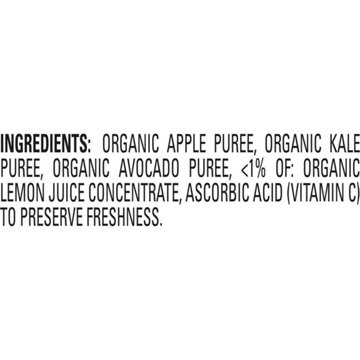 Happy Baby Clearly Crafted Stage 2 Apples Kale & Avocados Organic Baby Food Pouch