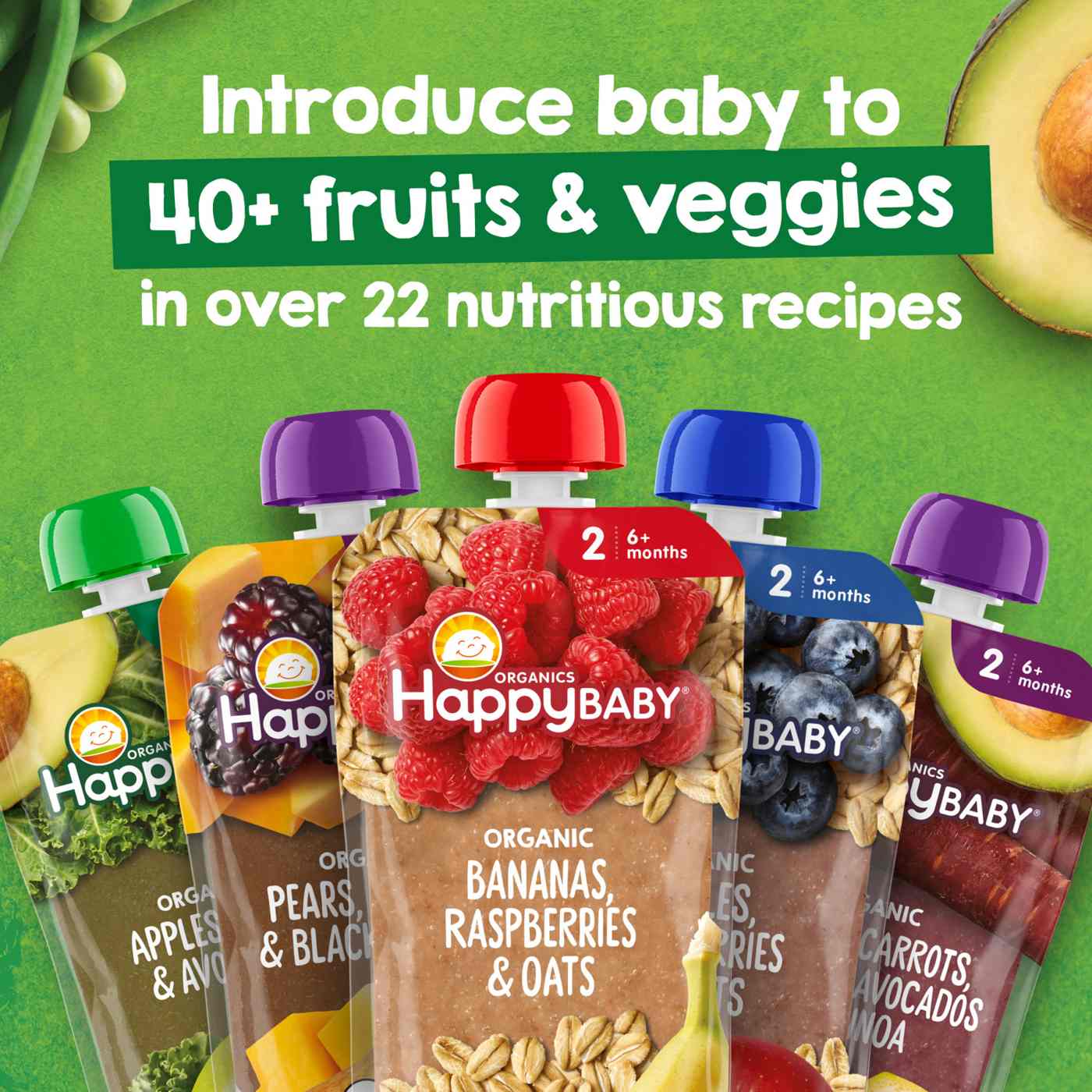 Happy Baby Organics Stage 2 Pouch - Apples Guavas & Beets; image 7 of 8