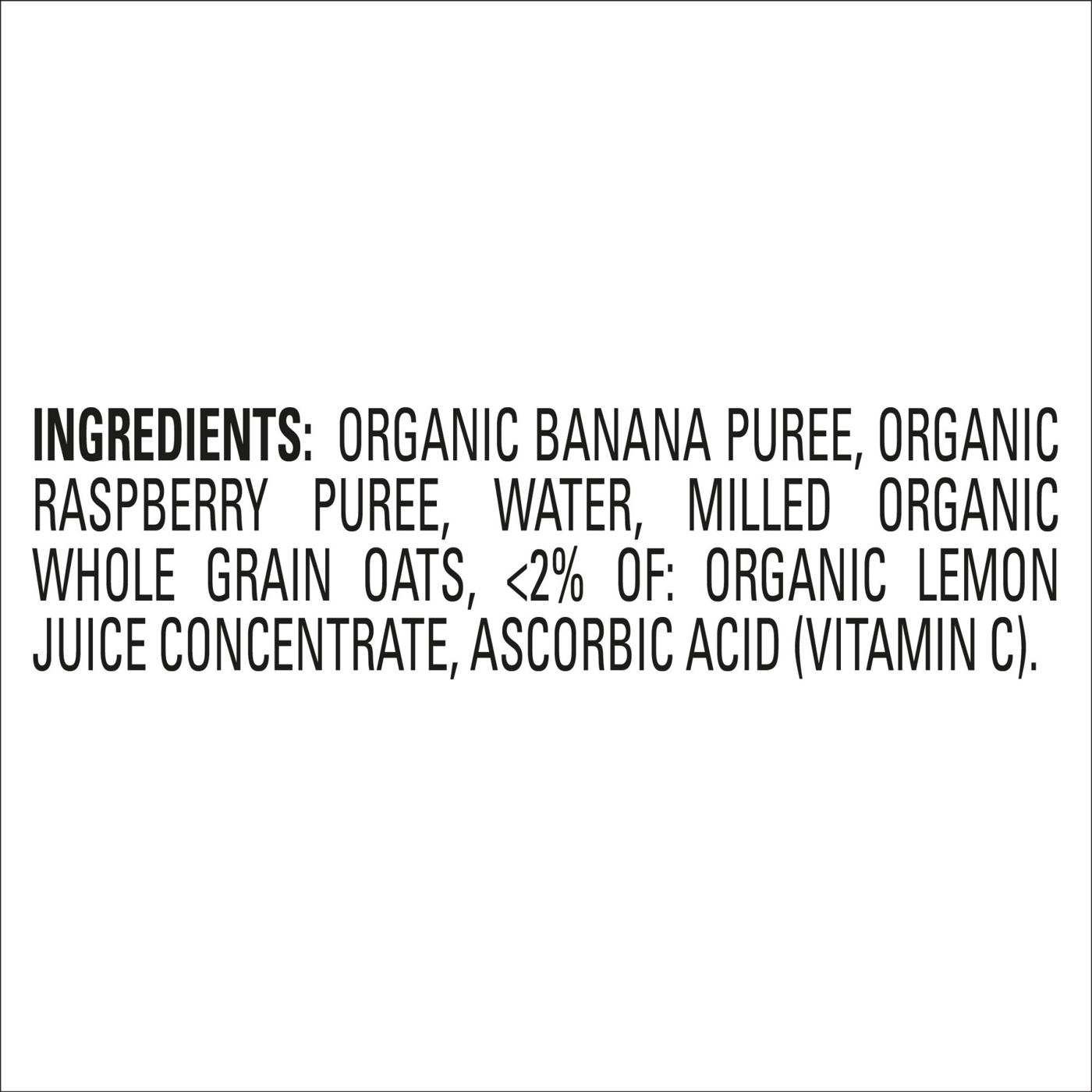 Happy Baby Organics Stage 2 Bananas Raspberries & Oats Organic Baby; image 4 of 4