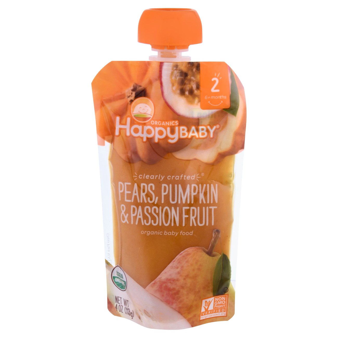 Happy Baby® Organics Clearly Crafted Pears Squash & Blackberries