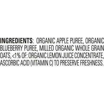 Happy Baby Clearly Crafted Stage 2 Apples Blueberries & Oats Organic Baby Food Pouch