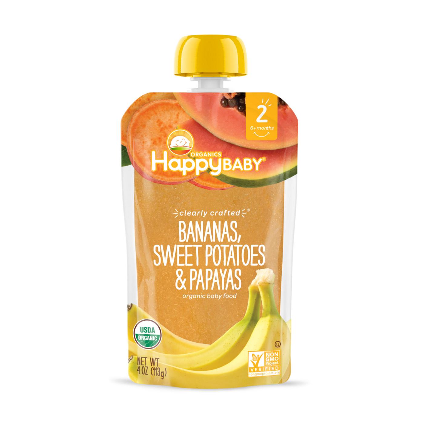 Happy Baby Organics Clearly Crafted Stage 2 Bananas; image 1 of 4