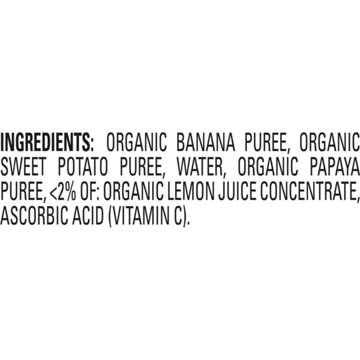 Happy Baby Clearly Crafted Stage 2 Bananas Sweet Potatoes & Papaya Baby Food Pouch
