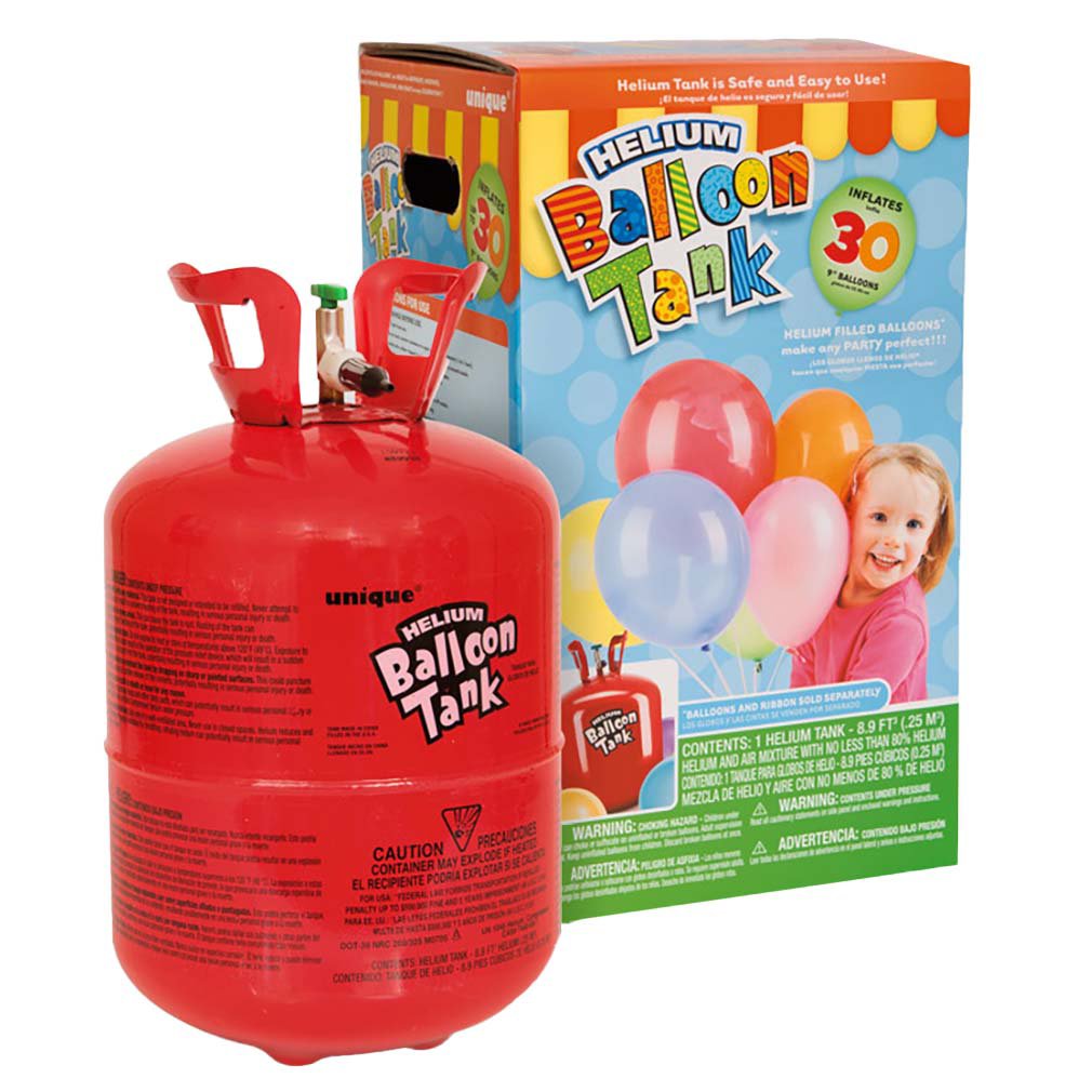 Helium Tank for Party (Includes Balloons and Ribbon)
