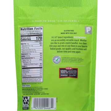 H-E-B Salted Roasted Shelled Pistachios, 6 oz