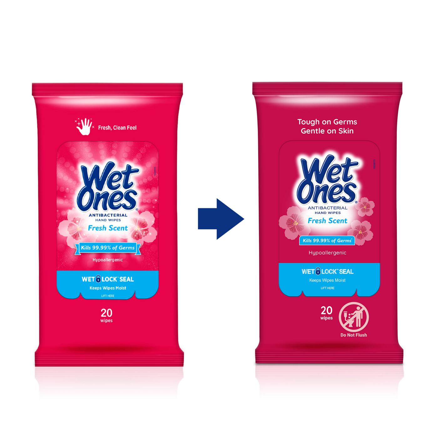 Wet Ones Antibacterial Hand Wipes Travel Pack Fresh Scent Shop Hand Sanitizer At H E B