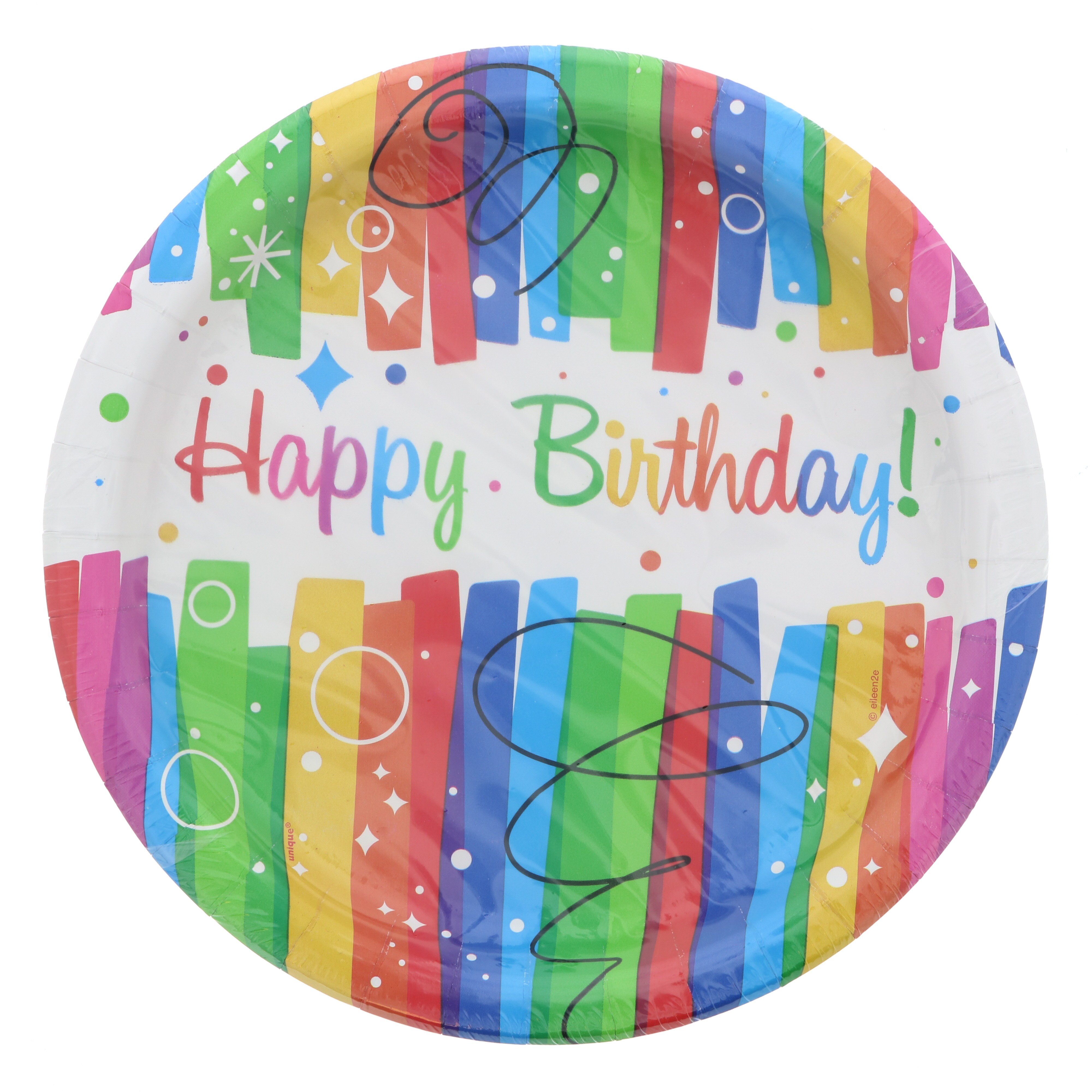 Unique Rainbow Ribbon Birthday Plate, Size 9 - Shop Plates & bowls at H-E-B