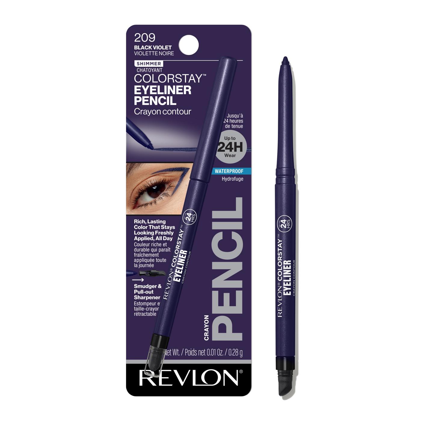 Revlon ColorStay Eyeliner Pencil, 209 Black Violet; image 1 of 7