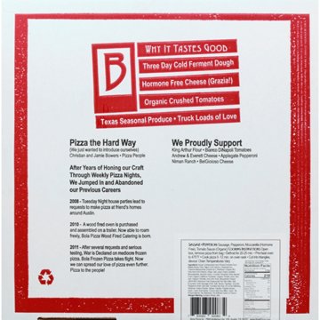 Bola Pizza Frozen Pizza - Sausage & Pepperoni