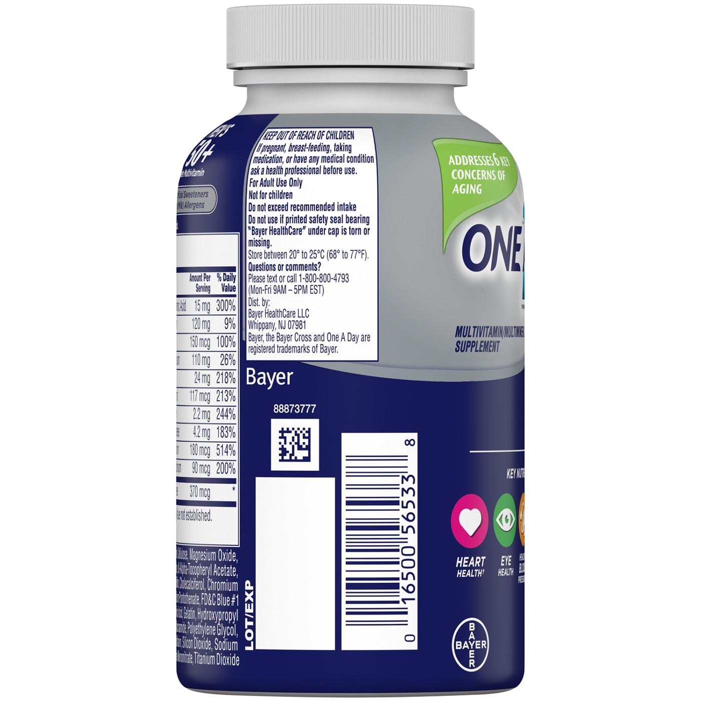 One A Day Men's 50+ Healthy Advantage Multivitamin; image 4 of 5